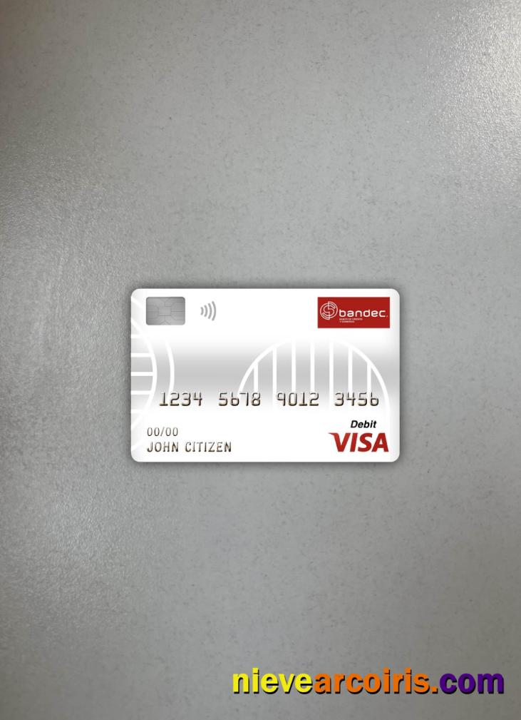 Cuba Bandec banco de credito y comercio bank visa debit card photolook